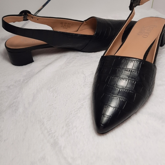 franco sarto vickie slingback kitten heel pump